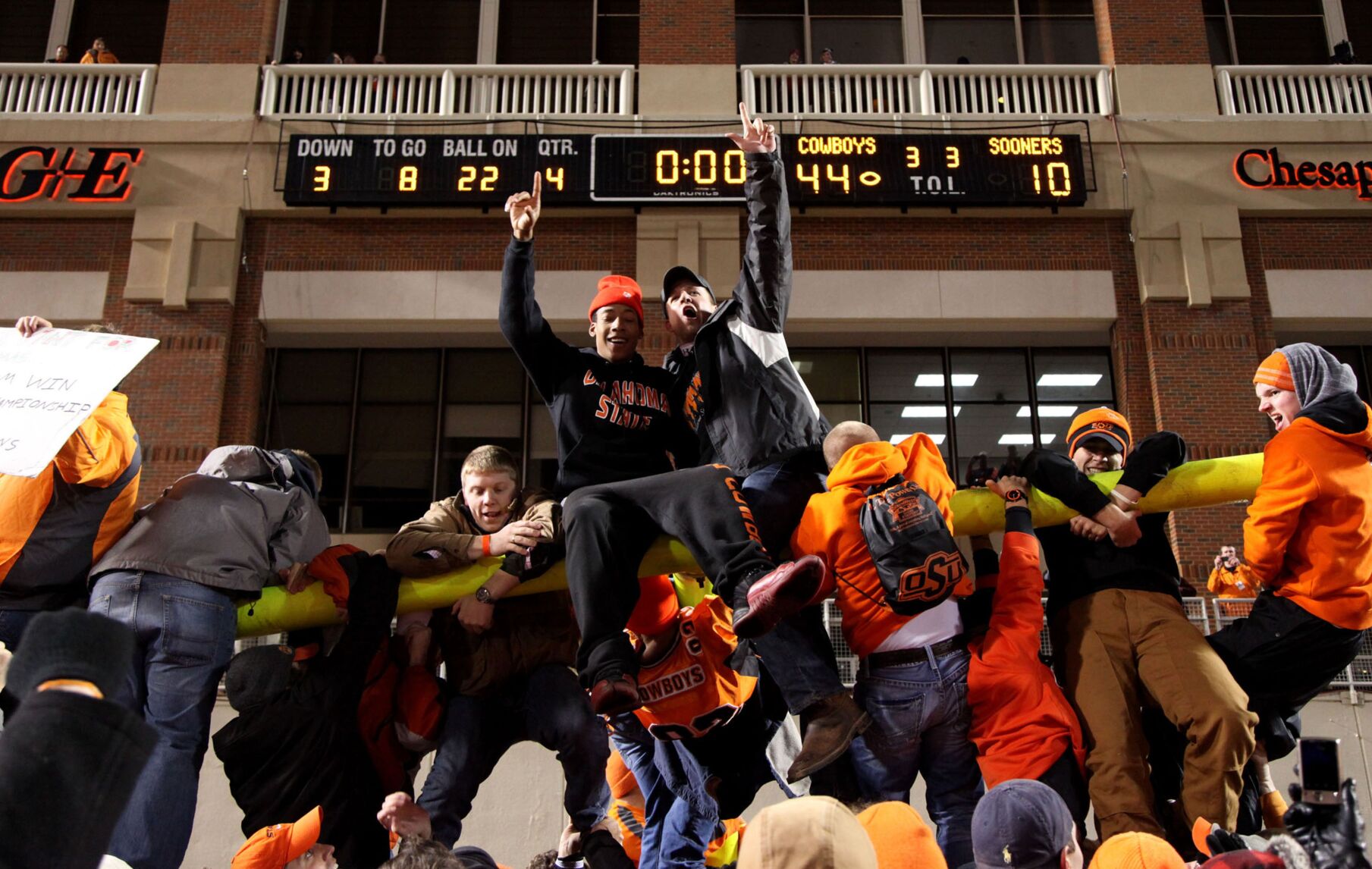 Dec. 3, 2011 in Stillwater: No. 3 OSU 44, No. 10 OU 10